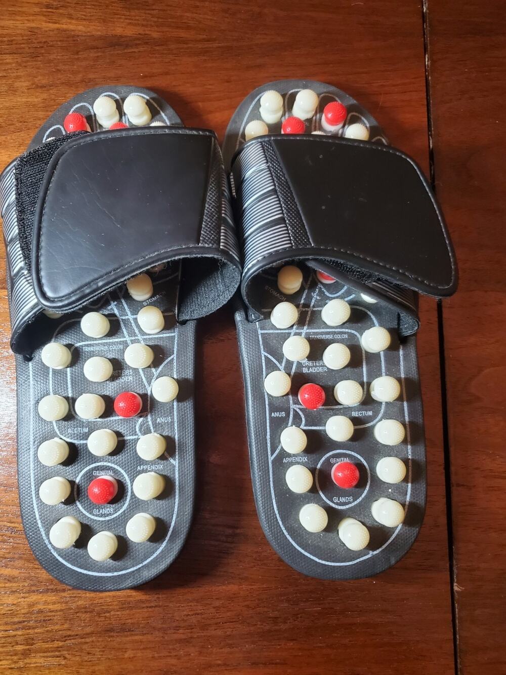 Unisex Acupressure Foot Massager Sandals Reflexology Therapy Shoes Size 9-10